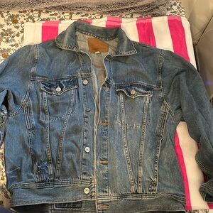 American eagle oversized “vintage” looking denim jacket